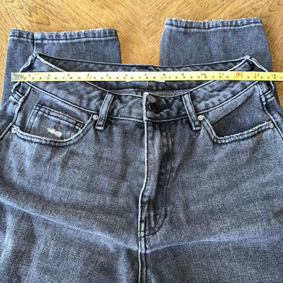 Pacsun Jeans Women's Size 26 Black Stone Wash Denim Mom Jean Mid Rise Pockets - Picture 5 of 9